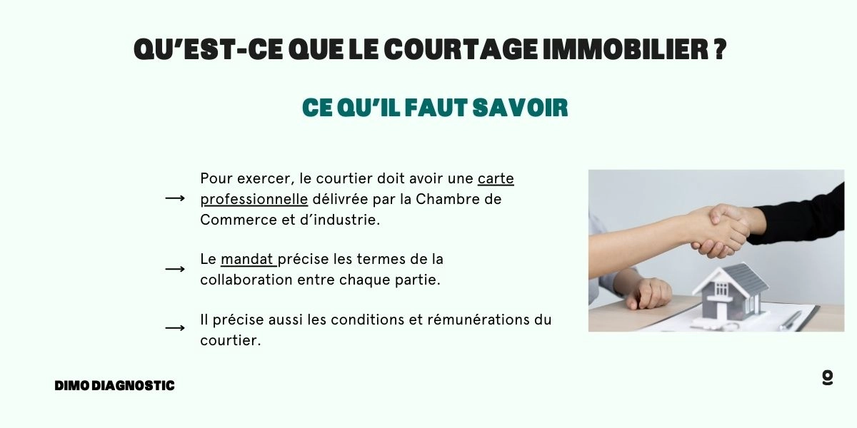 courtage immobilier definition