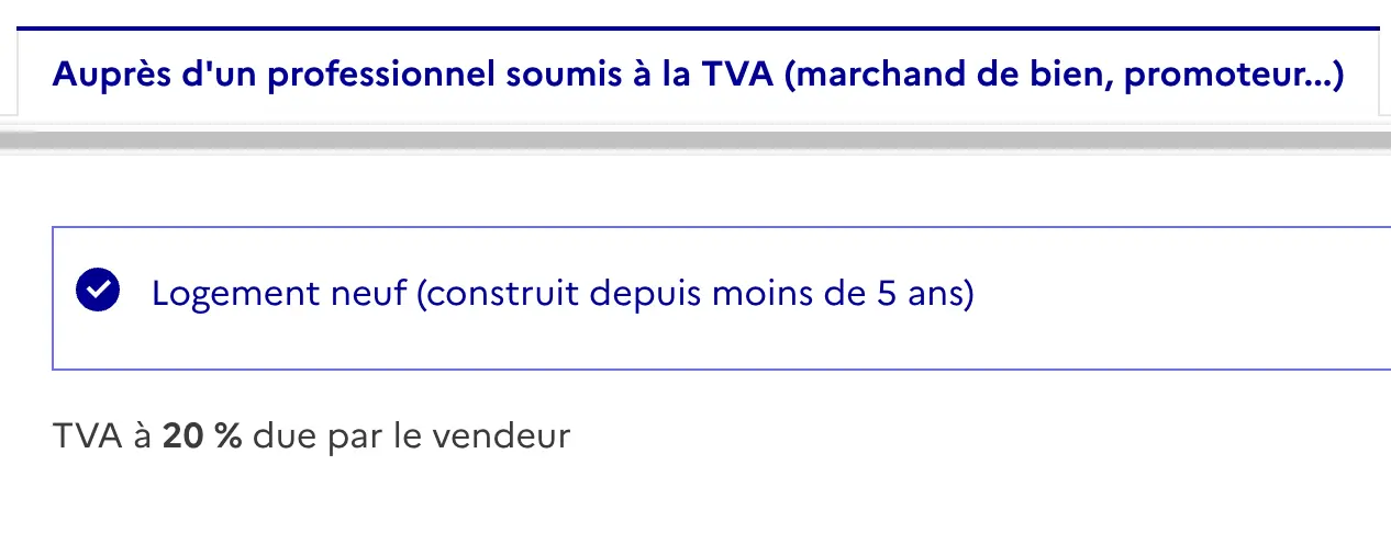 taux tva immobiliere neuf