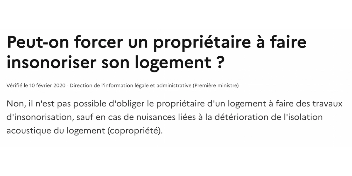 forcer proprietaire isolation phonique