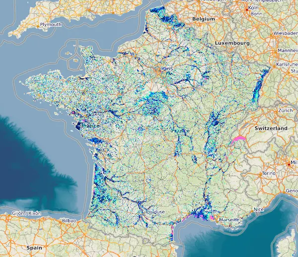 Zone humide en France