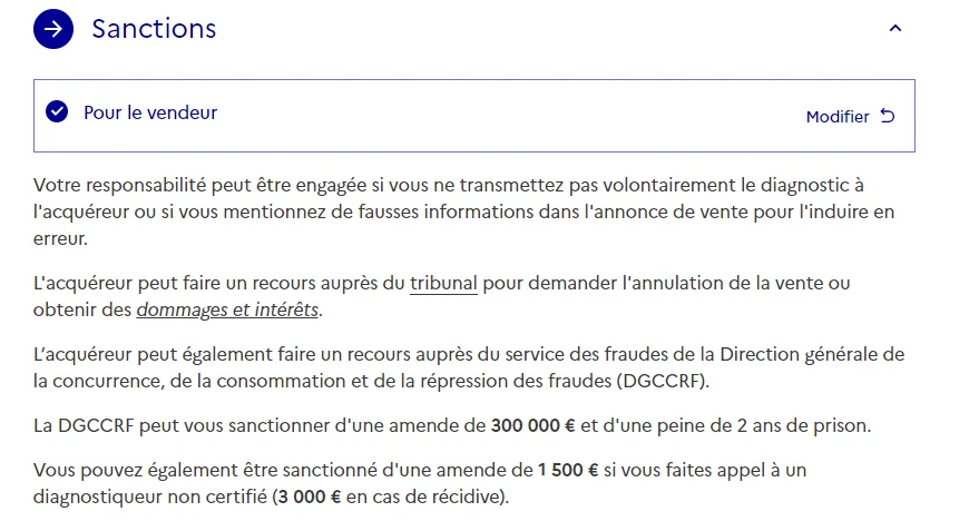 diagnostic amiante avant travaux sanctions