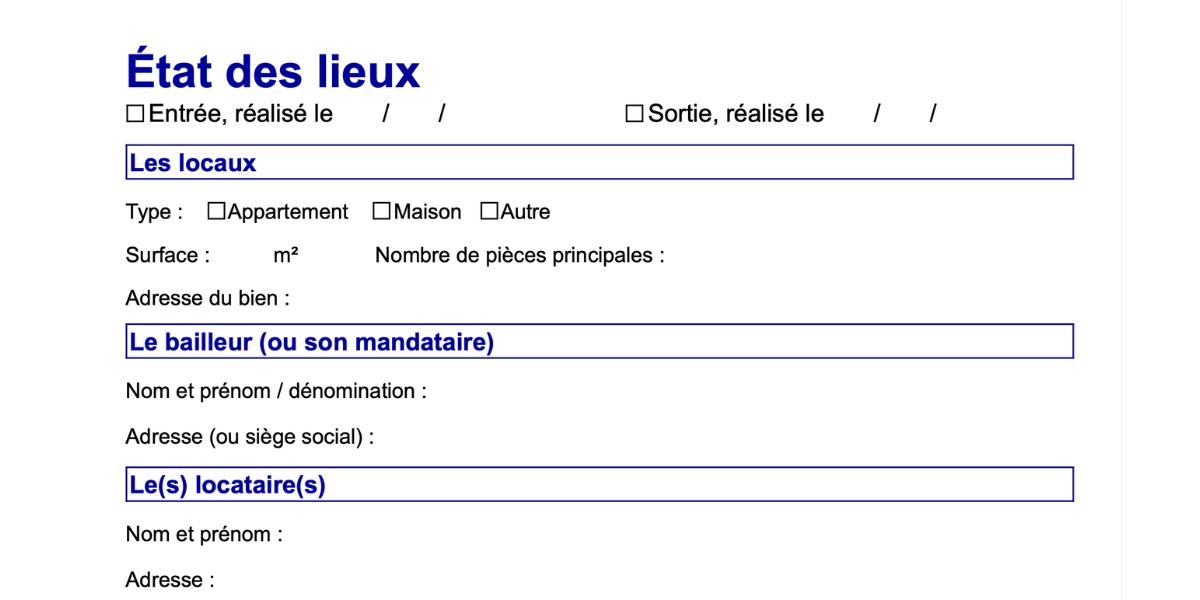 Etat Des Lieux Et Actualit s Mod le De tat Des Lieux CBYIBF