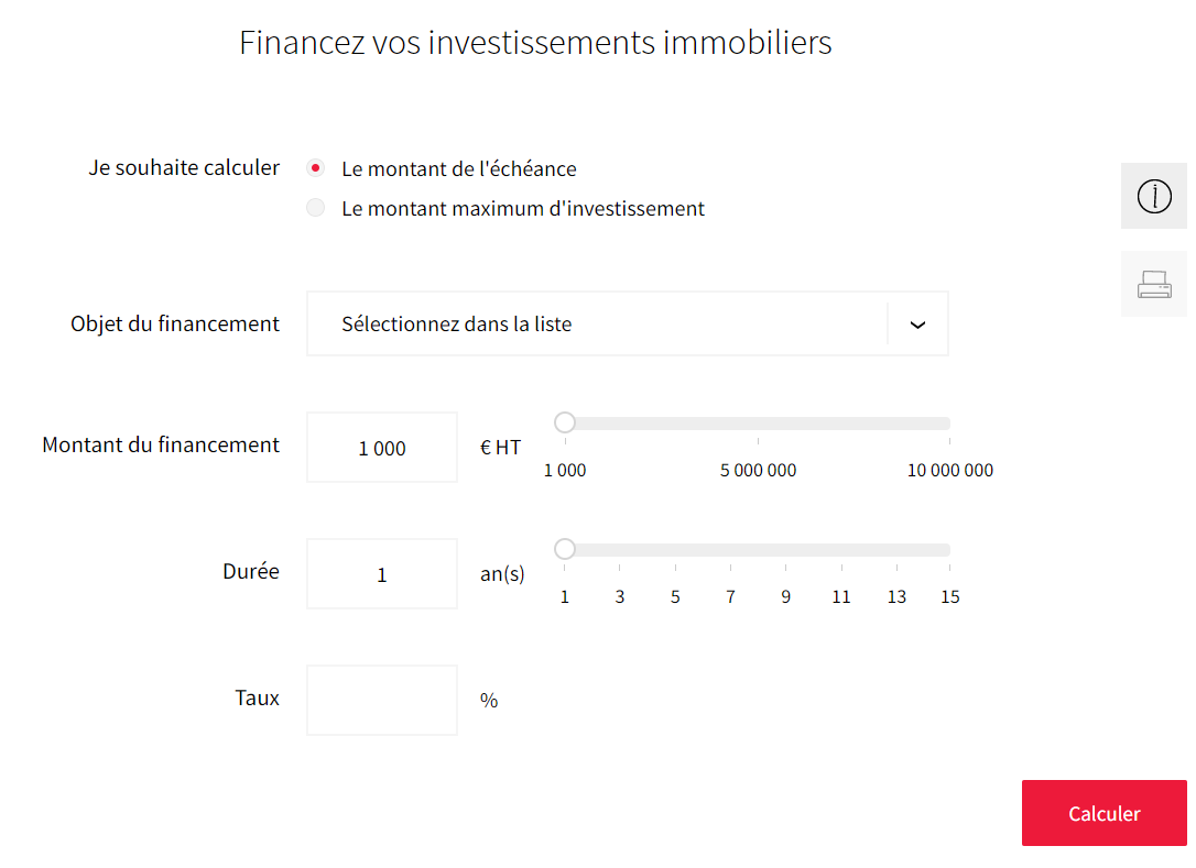 simulation credit bail immobilier