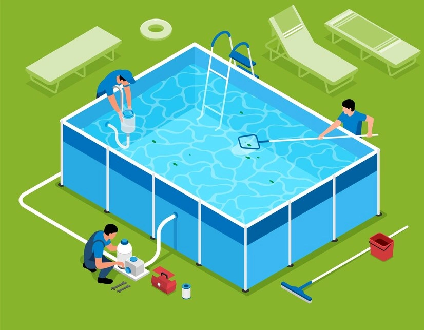 Réparation piscine fuite