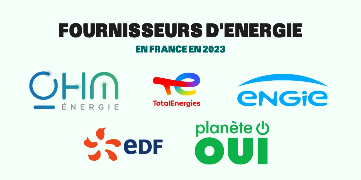 fournisseurs d'énergie en France 2023