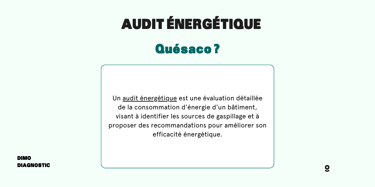 audit énergétique - définition