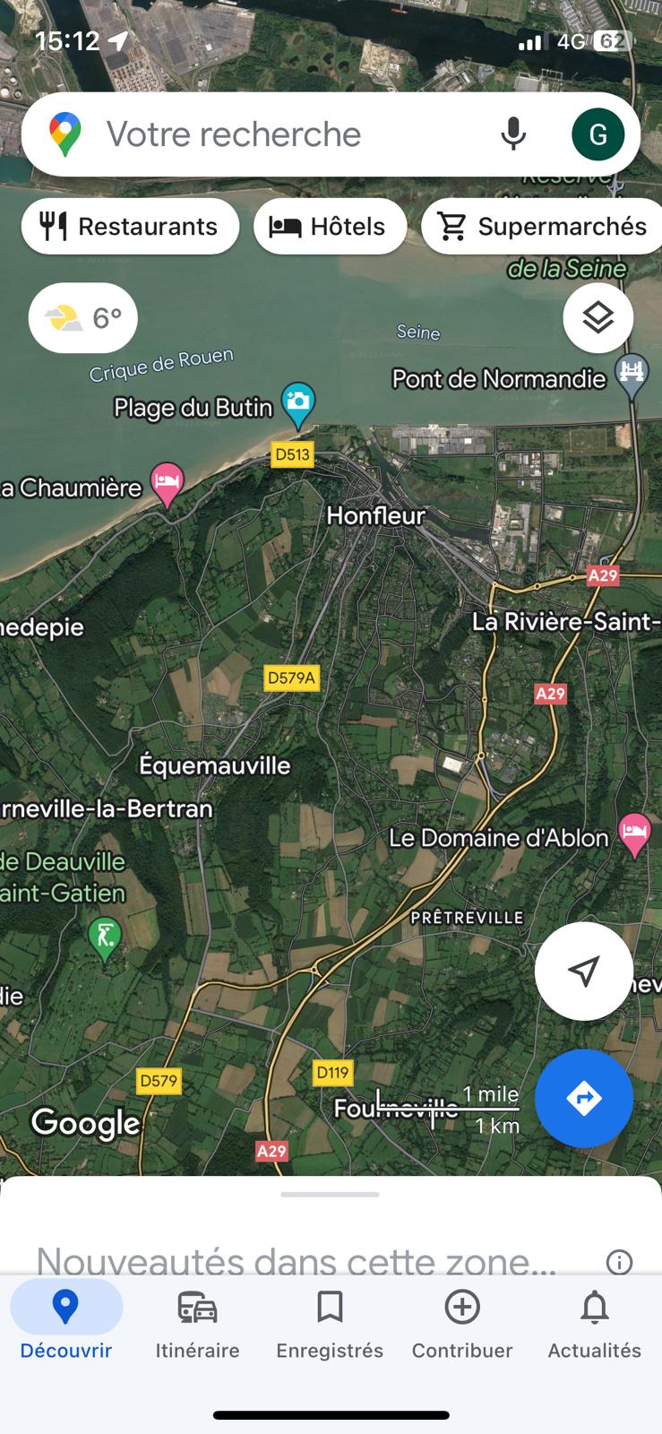 carte maps Honfleur